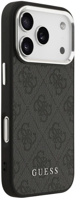 Панель Guess 4G Classic Logo MagSafe для Apple iPhone 17 Pro Black (3666339518738) - зображення 4