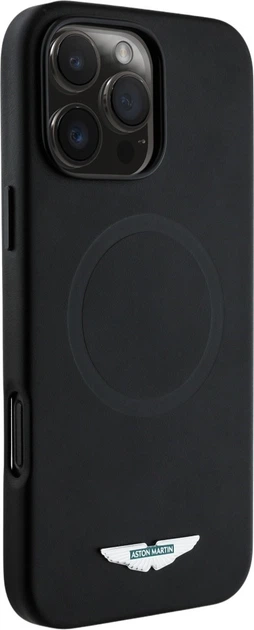 Панель Aston Martin HC FW Logo MagSafe для Apple iPhone 16 Pro Black (3666339383329) - зображення 4