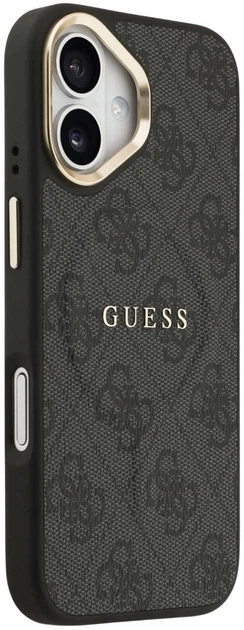 Панель Guess 4G PU Classic Logo MagSafe для Apple iPhone 17 Black (3666339519032) - зображення 4