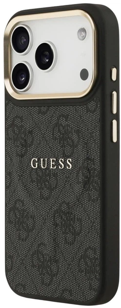 Панель Guess 4G PU Classic Logo MagSafe для Apple iPhone 17 Pro Black (3666339519056) - зображення 2