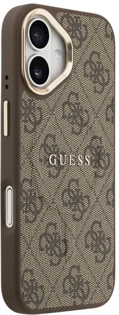 Панель Guess 4G PU Classic Logo MagSafe для Apple iPhone 17 Brown (3666339519193) - зображення 4