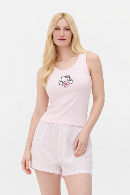 Пижама Primark Short doll Hello Kitty XXL комплект для дома и сна Пудровый (8907) - Фото 1 Пижама Primark Short doll Hello Kitty XXL комплект для дома и сна Пудровый (8907) - изображение 1