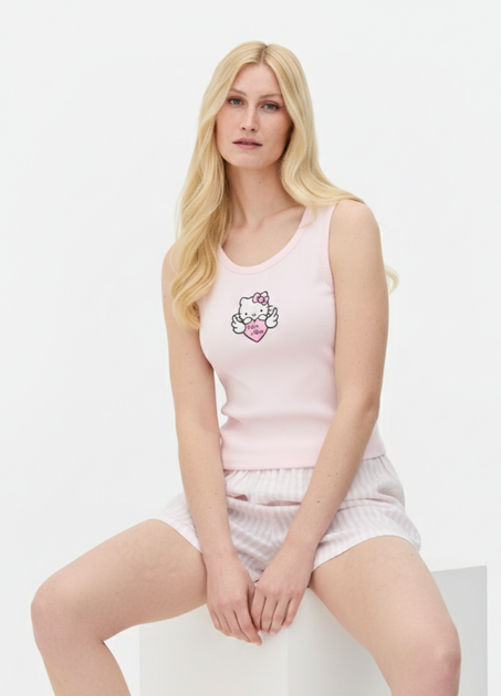 Пижама Primark Short doll Hello Kitty XXL комплект для дома и сна Пудровый (8907) - Фото 3 Пижама Primark Short doll Hello Kitty XXL комплект для дома и сна Пудровый (8907) - изображение 3