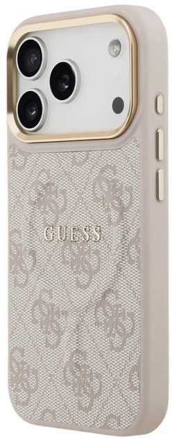 Etui plecki Guess 4G PU Classic Logo MagSafe do Apple iPhone 17 Pro Pink (3666339519537) - obraz 2