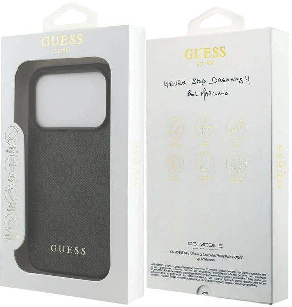 Панель Guess 4G Classic для Apple iPhone 17 Pro Black (3666339556204) - зображення 8