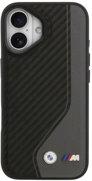 Чохол BMW M Carbon Logo MagSafe для Apple iPhone 17 Grey (3666339482442) - зображення 3