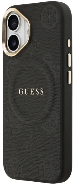 Панель Guess Peony Hot Stamp MagSafe для Apple iPhone 17 Black (3666339519674) - зображення 2