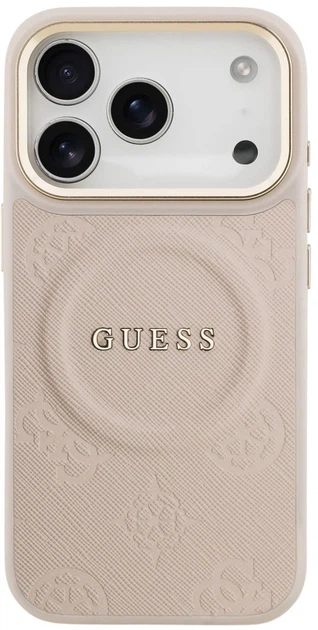 Панель Guess Peony Hot Stamp MagSafe для Apple iPhone 17 Pro Max Pink (3666339519865) - зображення 3