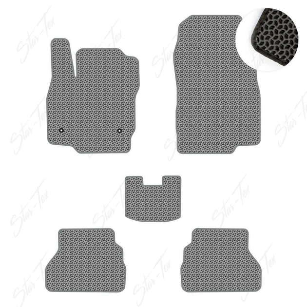 Комплект ковриков в салон Star-Tex на Ford B-Max (2012 - 2017) EVA/Капля Серый - Фото 1 Комплект ковриков в салон Star-Tex на Ford B-Max (2012 - 2017) EVA/Капля Серый - изображение 1