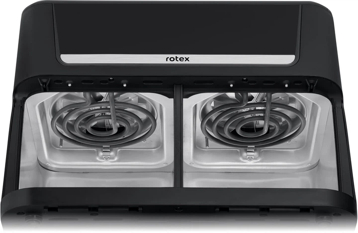 Мультипіч Rotex ROM1210-2XL MultiFry DUO 11 програм 12 л(6+6 л) LED дисплей 2800 Вт Чорний з сірим - зображення 6