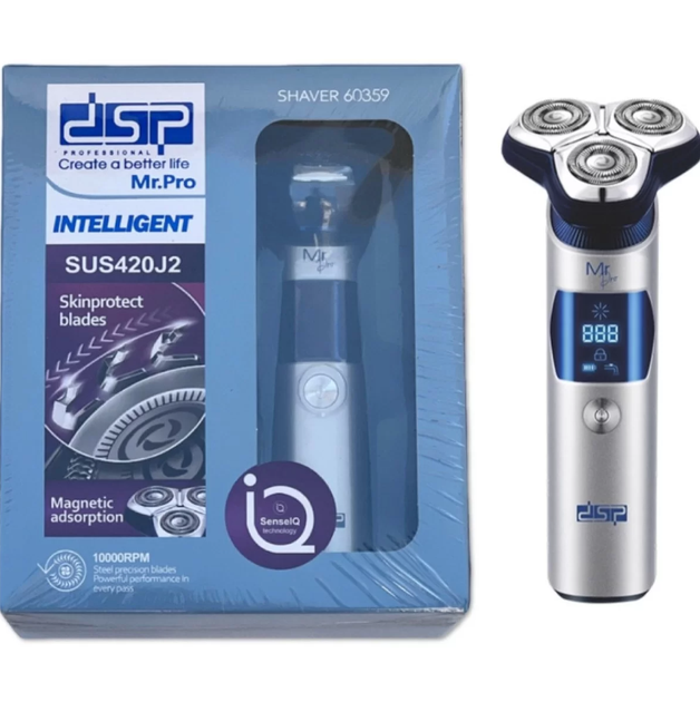 Професійна електробритва DSP Mr.Pro Shaver 60359 з технологією SenselQ та лезами SkinProtect - зображення 6