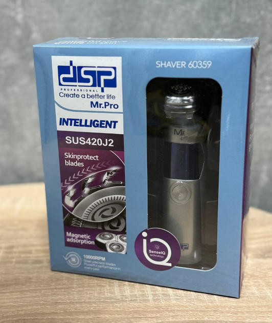 Професійна електробритва DSP Mr.Pro Shaver 60359 з технологією SenselQ та лезами SkinProtect - зображення 7