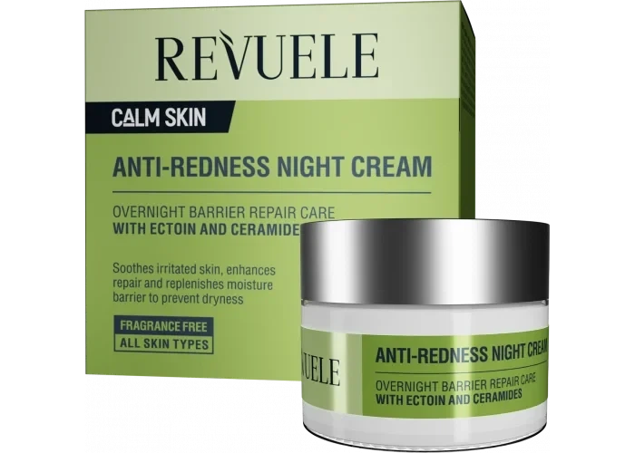 Нічний крем проти почервонінь з ектоїном та церамідами Calm Skin Anti-Redness Night Cream Revuele 50 мл - Фото 1 Нічний крем проти почервонінь з ектоїном та церамідами Calm Skin Anti-Redness Night Cream Revuele 50 мл - зображення 1