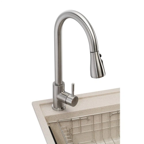 Мойка кухонная GRANADO Basic Estella terra (+ змішувач Campo LUX inox + дозатор Redondo inox + кошик + (ksg0103) GRANADO ksg0103 905093 - изображение 2