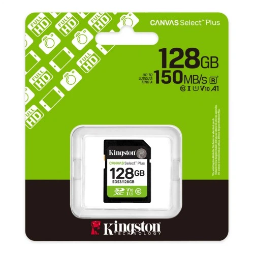 Карта памяти Kingston 128GB SDXC class 10 UHS-I V10 A1 Canvas Select Plus (SDS3/128GB) Kingston SDS3/128GB 913840 - Фото 3 Карта памяти Kingston 128GB SDXC class 10 UHS-I V10 A1 Canvas Select Plus (SDS3/128GB) Kingston SDS3/128GB 913840 - изображение 3
