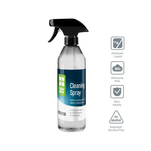 Спрей для очистки ColorWay Cleaning Kit, Large, OLED/LED/LCD/TFT, 550ml, microfibre*2 (CW-5500) ColorWay CW-5500 909313 - изображение 3