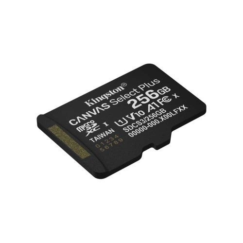 Карта памяти Kingston 256GB microSDXC class 10 UHS-I U3 V30 A1 Canvas Select Plus (SDCS3/256GBSP) Kingston SDCS3/256GBSP 913836 - Фото 2 Карта памяти Kingston 256GB microSDXC class 10 UHS-I U3 V30 A1 Canvas Select Plus (SDCS3/256GBSP) Kingston SDCS3/256GBSP 913836 - изображение 2