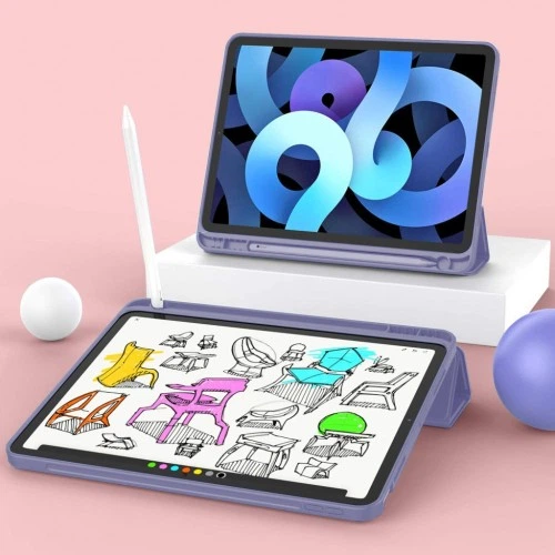 Чехол для планшета BeCover Tri Fold Soft TPU mount Apple Pencil Apple iPad Air 4 10.9 2020/2022 Purple (706751) BeCover 706751 917433 - Фото 4 Чехол для планшета BeCover Tri Fold Soft TPU mount Apple Pencil Apple iPad Air 4 10.9 2020/2022 Purple (706751) BeCover 706751 917433 - изображение 4