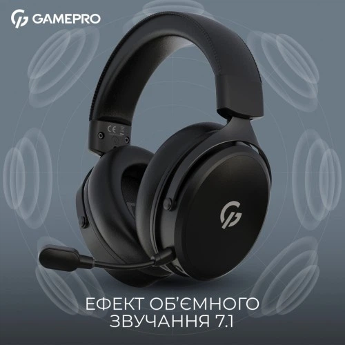 Навушники GamePro Asgard Skadi Wireless Black (HSW191B) GamePro HSW191B 922190 - зображення 5