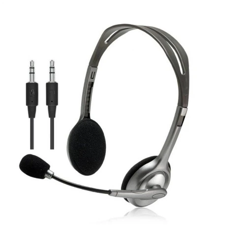 Навушники Logitech H110 Stereo Headset with 2*3pin jacks (981-000271) Logitech 981-000271 920129 - Фото 1 Навушники Logitech H110 Stereo Headset with 2*3pin jacks (981-000271) Logitech 981-000271 920129 - зображення 1