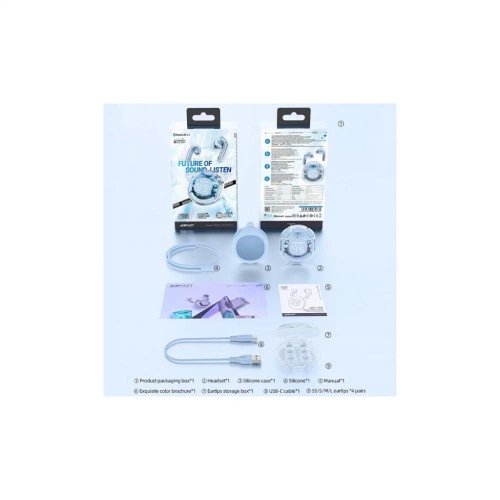 Наушники Acefast T8 Ice Blue (6974316282235) Acefast 6974316282235 921903 - изображение 3