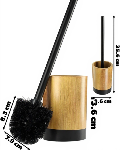 Йоржик для унітазу Kadax Laon 35 x 9 см Коричневий (K7948) - зображення 3