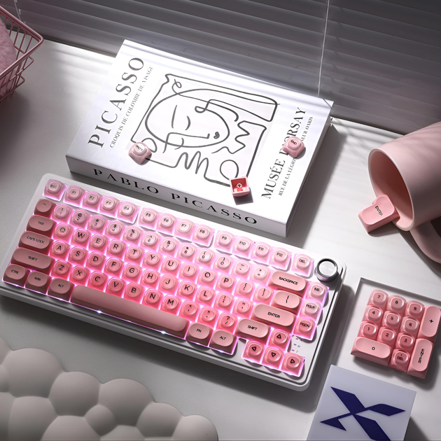 Комплект кейкапів XVX Pink Blush для клавіатури, 132 штуки - зображення 4
