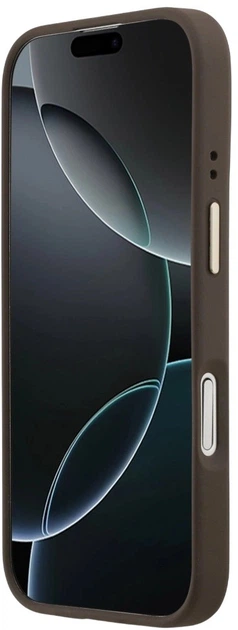 Панель Guess Peony Hot Stamp MagSafe для Apple iPhone 17 Brown (3666339519995) - зображення 7