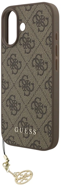 Панель Guess 4G Charms Collection MagSafe для Apple iPhone 17 Brown (3666339525613) - зображення 4