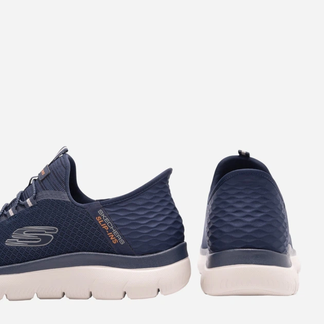 Мужские кроссовки Skechers Summits Slip Ins 232457 NVY 5905588465706 41 26.5 см Синие (5905588465720) - изображение 7