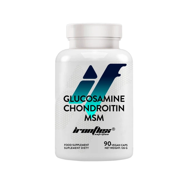 Глюкозамін, хондроїтин та метилсульфонілметан IronFlex Glucosamine + Chondroitin + MSM 90 tab - Фото 1 Глюкозамін, хондроїтин та метилсульфонілметан IronFlex Glucosamine + Chondroitin + MSM 90 tab - зображення 1