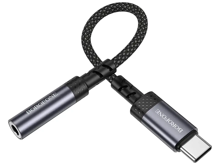 Кабель Перехідник BOROFONE BV24 Type-C to AUX 3.5 - изображение 2