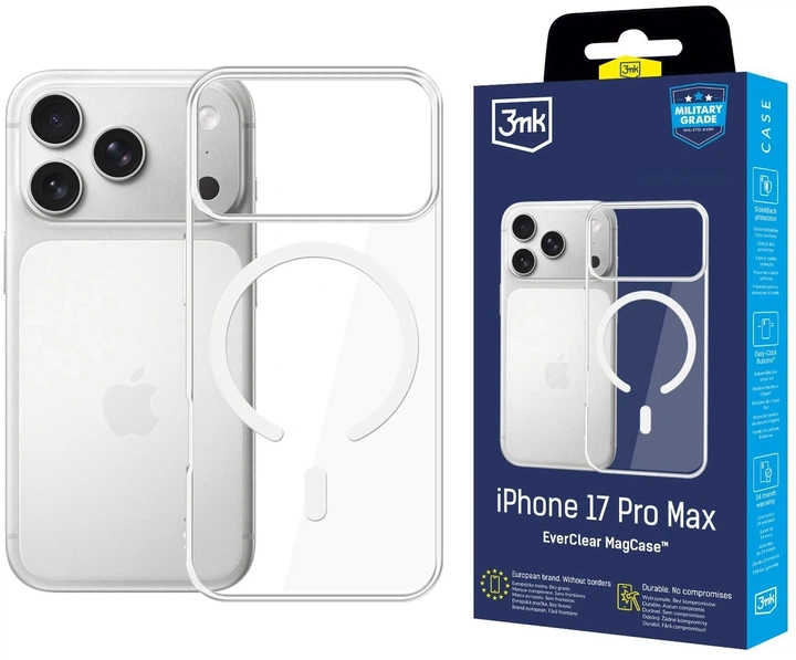 Панель 3MK EverClear MagCase для Apple iPhone 17 Pro Max Clear (5903108664103) - зображення 10