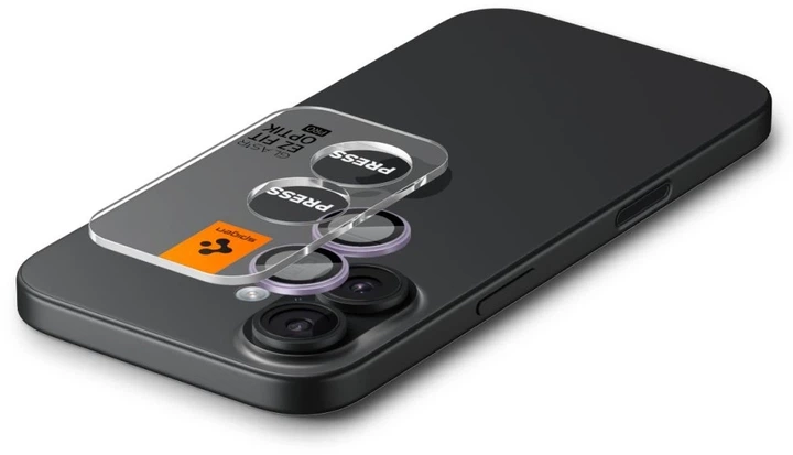 Szkło hartowane Spigen Optik Pro GLAS.TR ”EZ FIT” 2-pack do Apple iPhone 16 / 16 Plus / 17 Purple (8800283312607) - obraz 5