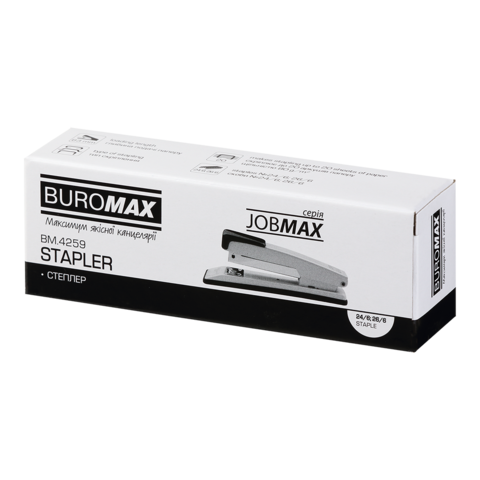 Степлер BUROMAX 20арк. №24 4259-02 метал. синій /BM.4259-02/ - Фото 5 Степлер BUROMAX 20арк. №24 4259-02 метал. синій /BM.4259-02/ - зображення 5