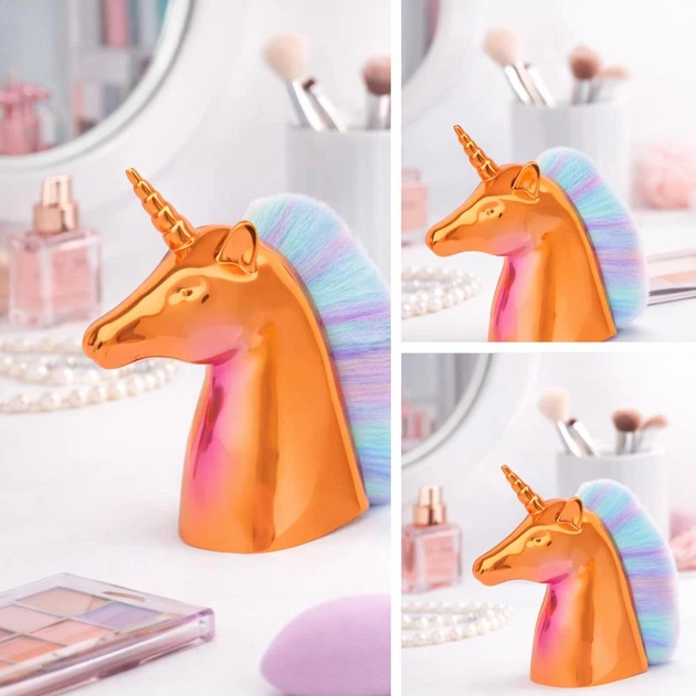Кисть для макияжа, для пудры / для удаления пыли Единорог Belluto Sweet Glow Rainbow Lidl Золотистый - Фото 3 Кисть для макияжа, для пудры / для удаления пыли Единорог Belluto Sweet Glow Rainbow Lidl Золотистый - изображение 3