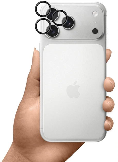 Szkło hartowane 3MK HARDY Lens Protection Pro do Apple iPhone 17 Pro /17 Pro Max Black (5903108664271) - obraz 3