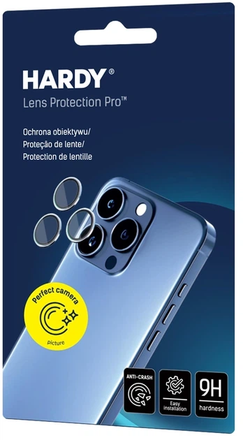 Szkło hartowane 3MK HARDY Lens Protection Pro do Apple iPhone 17 Pro /17 Pro Max Black (5903108664271) - obraz 10