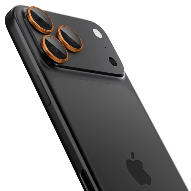 Szkło hartowane Spigen Optik Pro do Apple iPhone 16 Pro / Max / 17 Pro / Max Orange (8800283312560) - obraz 4