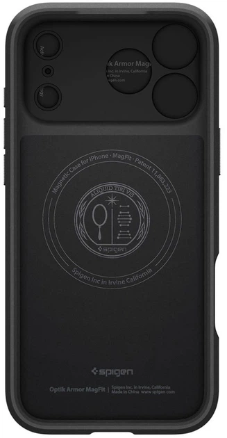 Панель Spigen Optik Armor MagSafe для Apple iPhone 17 Pro Max Black (8800283310290) - зображення 6
