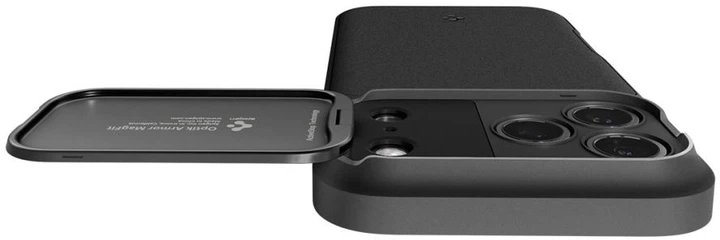 Панель Spigen Optik Armor MagSafe для Apple iPhone 17 Pro Black (8800283310825) - зображення 11