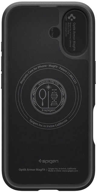 Панель Spigen Optik Armor MagSafe для Apple iPhone 17 Black (8800283311167) - зображення 4