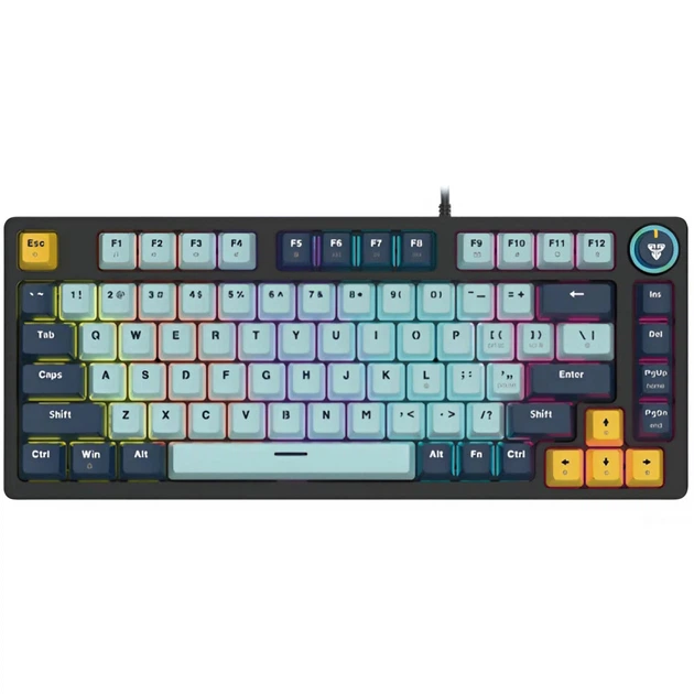 Игровая Клавиатура Fantech ATOM81 MK875V2 MIZU Blue Switch, SkyBlue - Фото 1 Игровая Клавиатура Fantech ATOM81 MK875V2 MIZU Blue Switch, SkyBlue - изображение 1
