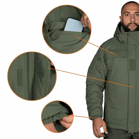 Тактическая теплая мужская куртка Patrol System 3.0 Оливковый 4XL (AI1740) - изображение 9