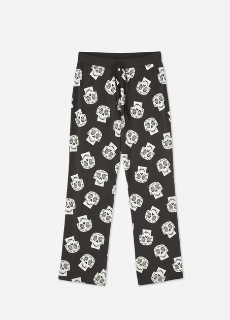 Женские хлопковые пижамные штаны Primark Hocus Pocus Boyfriend Pajama XL Низ пижамы для дома и сна Черный (8923) - изображение 4