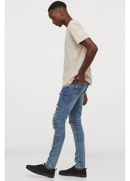 Джинсы H&M 30/30 Темно-синий 0825927_01 - изображение 3