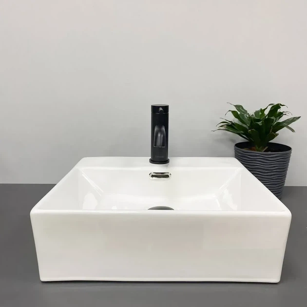 Умывальник подвесной VBI Padua 410x360 прямоугольный, белый (VBI-012202) - изображение 2