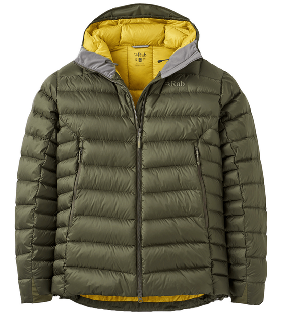 Куртка чоловіча зимова Rab Electron Pro Hoody, Army, M (RB QDB-81-ARM-MED) - Фото 1 Куртка чоловіча зимова Rab Electron Pro Hoody, Army, M (RB QDB-81-ARM-MED) - зображення 1