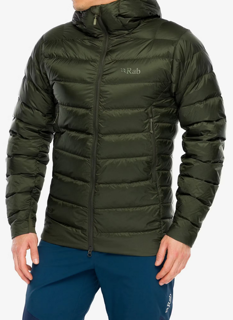 Куртка чоловіча зимова Rab Electron Pro Hoody, Army, M (RB QDB-81-ARM-MED) - Фото 11 Куртка чоловіча зимова Rab Electron Pro Hoody, Army, M (RB QDB-81-ARM-MED) - зображення 11