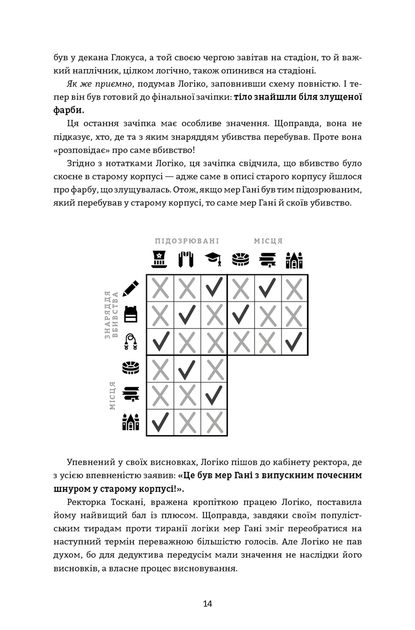Murdle. Частина 1. 100 загадкових убивств, від елементарних до надскладних, які можна розкрити, спираючись на ерудицію, логіку й силу дедукції - Фото 9 Murdle. Частина 1. 100 загадкових убивств, від елементарних до надскладних, які можна розкрити, спираючись на ерудицію, логіку й силу дедукції - зображення 9